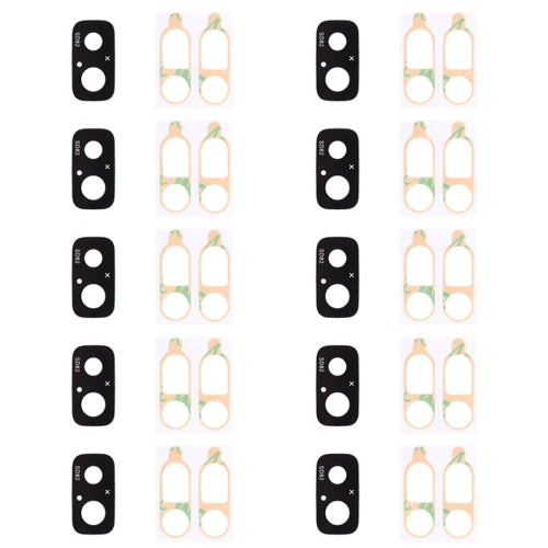 10 PCS Back Camera Lens Cover with Sticker for Galaxy J7 DUO / J720F