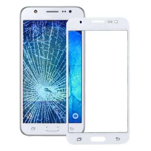 Front Screen Outer Glass Lens for Galaxy J5 / J500(White)