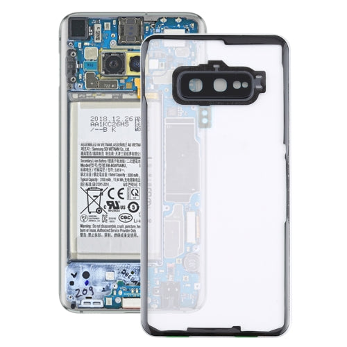 Transparent Battery Back Cover with Camera Lens Cover for Samsung Galaxy S10e / G970F/DS G970U G970W SM-G9700(Transparent)