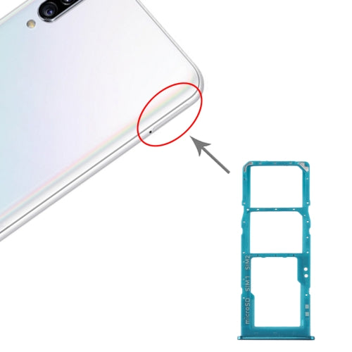 SIM Card Tray + SIM Card Tray + Micro SD Card Tray for Samsung Galaxy A30s (Green)