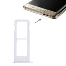 2 SIM Card Tray for Galaxy S6 Edge plus / S6 Edge+(Silver)