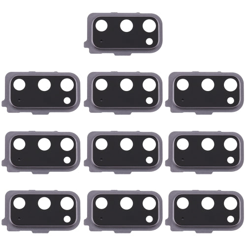 10 PCS Camera Lens Cover for Samsung Galaxy S20 (Black)