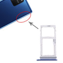 SIM Card Tray + SIM Card Tray / Micro SD Card Tray for Samsung Galaxy S10 Lite SM-G770 (Blue)