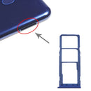 SIM Card Tray + SIM Card Tray + Micro SD Card Tray for Samsung Galaxy M10 SM-M105 (Blue)