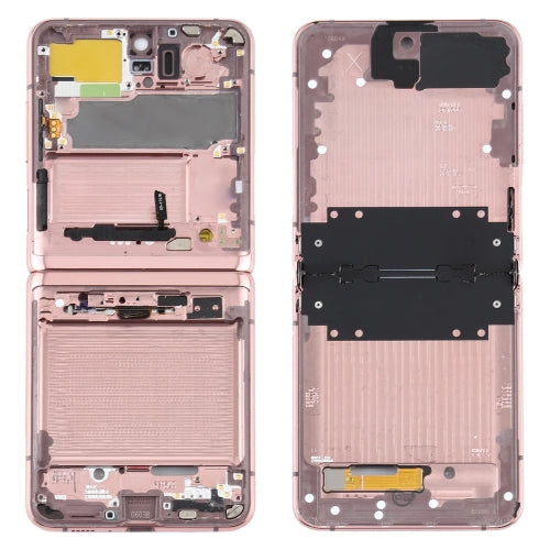 Middle Frame Bezel Plate for Samsung Galaxy Z Flip 5G SM-F707 (Pink)