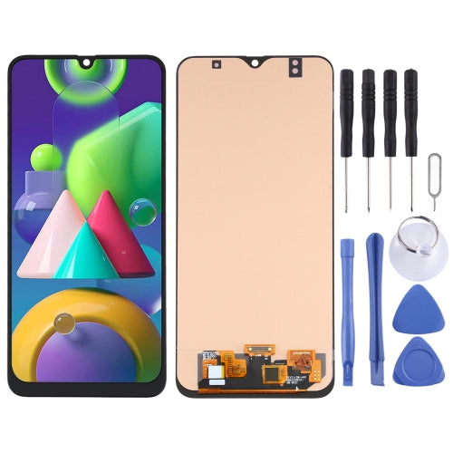 OLED Material LCD Screen and Digitizer Full Assembly for Samsung Galaxy M21 SM-M215