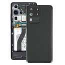 Battery Back Cover with Camera Lens Cover for Samsung Galaxy S20 Ultra(Black)