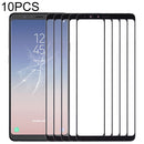 10 PCS Front Screen Outer Glass Lens for Samsung Galaxy A8 Star (A9 Star) (Black)