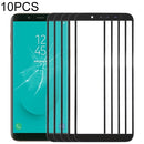 10 PCS Front Screen Outer Glass Lens for Samsung Galaxy J6, J600F/DS, J600G/DS (Black)