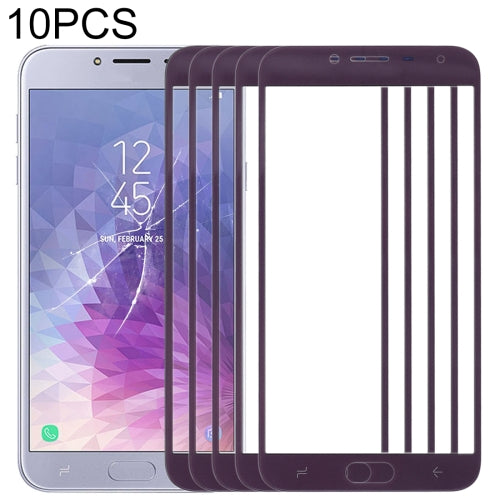 10 PCS Front Screen Outer Glass Lens for Samsung Galaxy J4 (2018)(Purple)