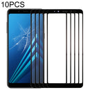10 PCS Front Screen Outer Glass Lens for Samsung Galaxy A8 (2018)