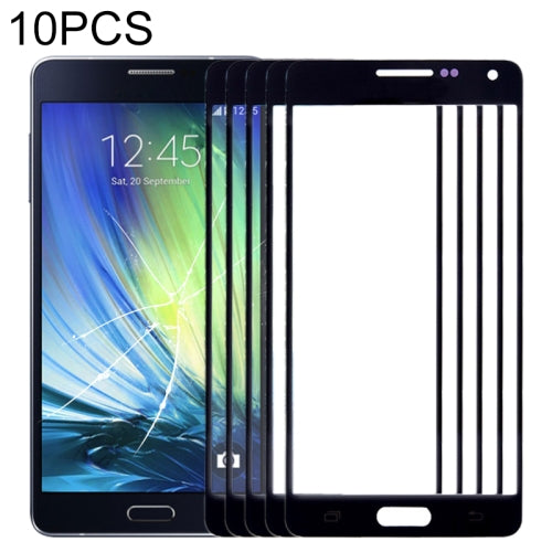 10 PCS Front Screen Outer Glass Lens for Samsung Galaxy A5 / A500 (Black)