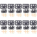 10 PCS Camera Lens Cover for Samsung Galaxy M31 / Galaxy M31 Prime SM-M315(Black)