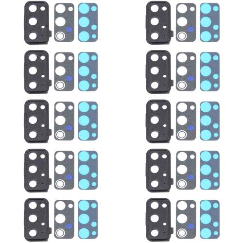 10 PCS Camera Lens Cover for Samsung Galaxy S20 FE 5G SM-G781(Black)