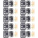 10 PCS Camera Lens Cover for Samsung Galaxy A21s SM-A217(Black)