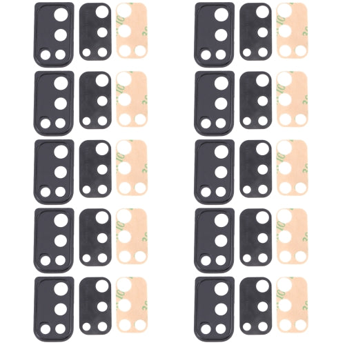 10 PCS Camera Lens Cover for Samsung Galaxy M21 SM-M215(Black)