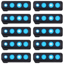 10 PCS Camera Lens Cover for Galaxy A9 (2018) A920F/DS (Black)