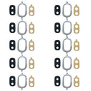 10 PCS Back Camera Bezel with Lens Cover & Adhesive for Galaxy J4, J400F/DS, J400G/DS (Blue)