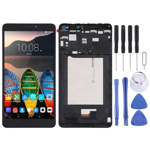 LCD Screen and Digitizer Full Assembly With Frame for Lenovo Phab / PB1-750 / PB1-750N / PB1-750M(Black)
