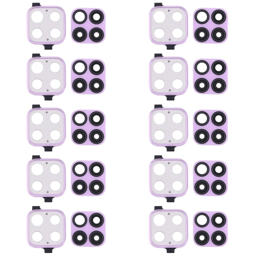 10 PCS Camera Lens Cover for Huawei Nova 6 SE (Purple)