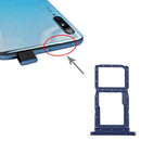 SIM Card Tray + SIM Card Tray / Micro SD Card Tray for Huawei Y9s(Blue)