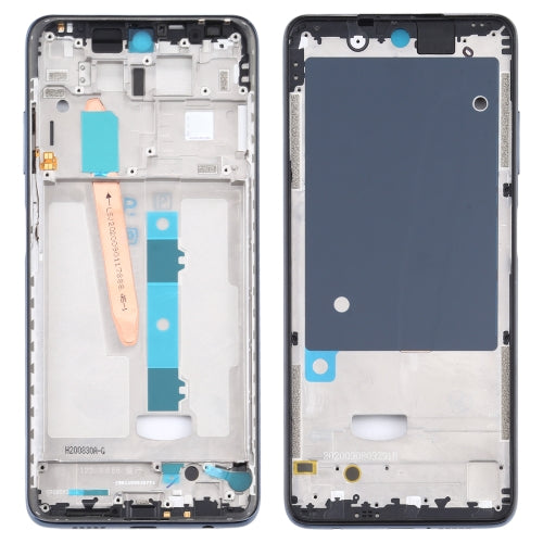 Front Housing LCD Frame Bezel Plate for Xiaomi Poco X3 / Poco X3 NFC M2007J20CG / M2007J20CT(Black)