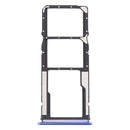 SIM Card Tray + SIM Card Tray + Micro SD Card Tray for Xiaomi Redmi 9 (Blue)