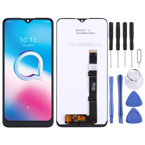 LCD Screen and Digitizer Full Assembly for Alcatel 1S 2020 OT-5028 5028Y 5028A 5028D (Black)