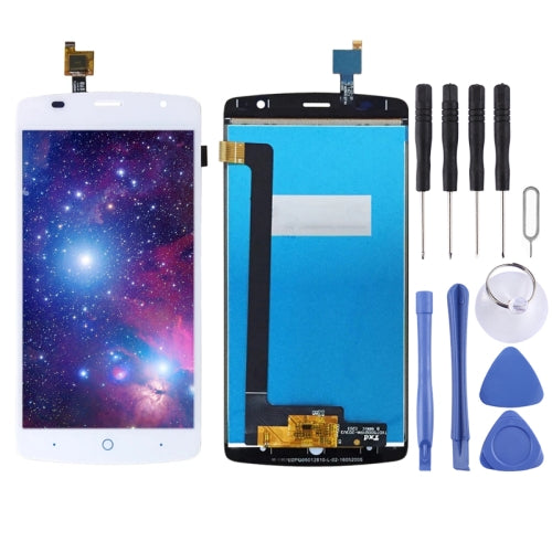 LCD Screen and Digitizer Full Assembly for ZTE Blade L5 Plus (White)