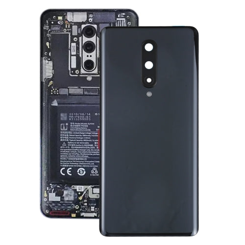Battery Back Cover with Camera Lens Cover for OnePlus 8(Black)