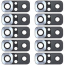 10 PCS Back Camera Lens for Xiaomi Redmi Note 10 4G M2101K7AI M2101K7AG(Silver)