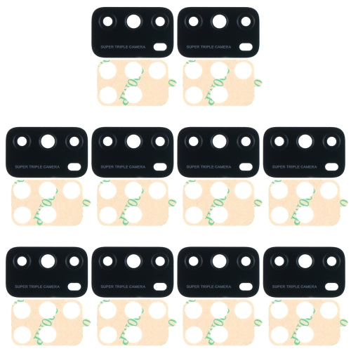 10 PCS Back Camera Lens for Xiaomi Poco M3 M2010J19CG M2010J19CI
