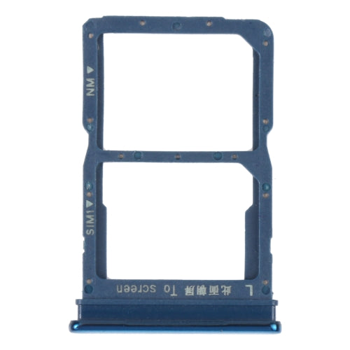 SIM Card Tray + NM Card Tray for Huawei P Smart S (Blue)