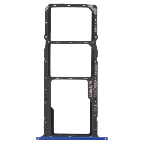 SIM Card Tray + SIM Card Tray + Micro SD Card Tray for Honor 8S 2020 (Blue)