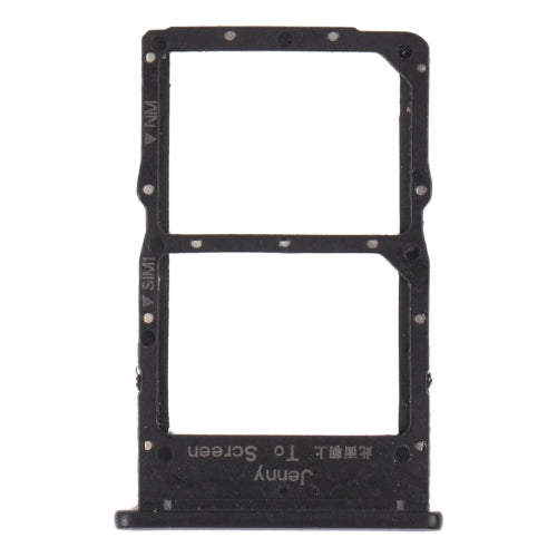 SIM Card Tray + NM Card Tray for Huawei Nova 7i (Black)