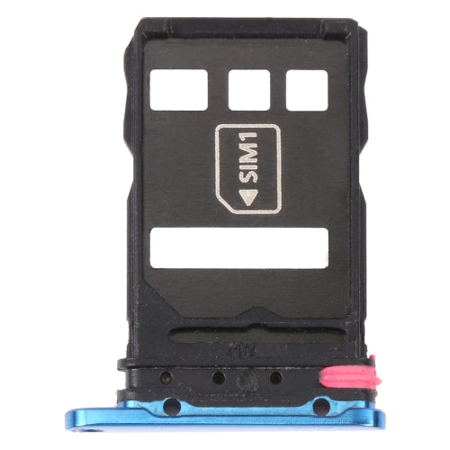 SIM Card Tray + NM Card Tray for Huawei P40 Pro (Blue)