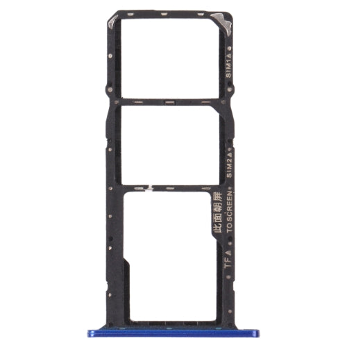 SIM Card Tray + SIM Card Tray + Micro SD Card Tray for Honor 8S (Blue)