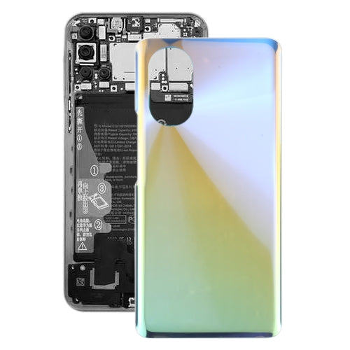 Battery Back Cover for Huawei Nova 8(Silver)