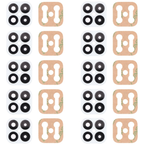 10 PCS Back Camera Lens for Huawei Nova 8 SE (White)
