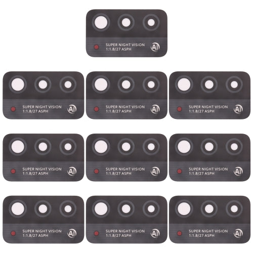 10 PCS Back Camera Lens for Honor X10 Max 5G