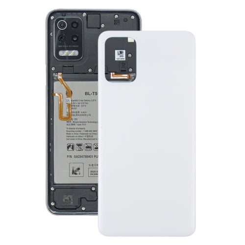 Back Battery Cover for LG K52 / K62 LMK520 LM-K520 LMK520E LM-K520E LMK520Y LM-K520Y LMK520H LM-K520H LMK525H LMK525 LM-K525H LM-K525(White)