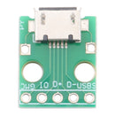 10 PCS Micro USB to 5pin 2.54MM Female Connector Test Board