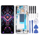 OLED Material LCD Screen and Digitizer Full Assembly With Frame for Xiaomi Redmi K40 Gaming M2012K10C M2104K10AC(Silver)