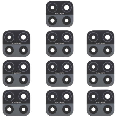 10 PCS Back Camera Lens for OPPO A15 / A15s / A35 CPH2185 CPH2179 PEHM00