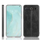 For Meizu 17/17 Pro Shockproof Sewing Cow Pattern Skin PC + PU + TPU Case(Black)