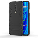 Shockproof PC + TPU Case for OnePlus 7 Pro, with Holder(Black)