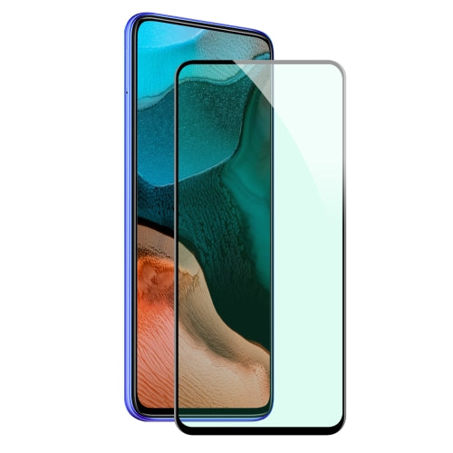 For Xiaomi Redmi K30 Pro/Note 9 Pro ENKAY Hat-Prince 0.26mm 9H 6D Curved Full Screen Eye Protection Green Film Tempered Glass Protector