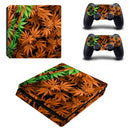 BY060198 Stylish Plant Stickers Protective Film For PS4 Slim