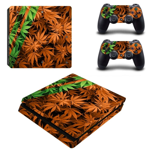 BY060198 Stylish Plant Stickers Protective Film For PS4 Slim