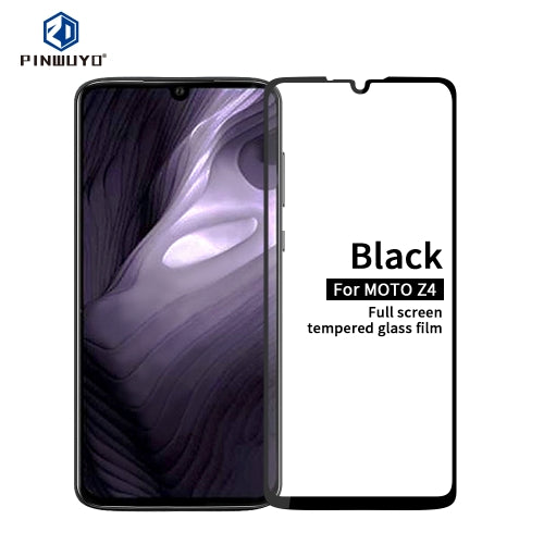 PINWUYO 9H 2.5D Full Glue Tempered Glass Film for Moto Z4